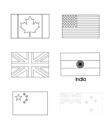 Top 10 Free Printable Country And World Flags Coloring Pages Online ...