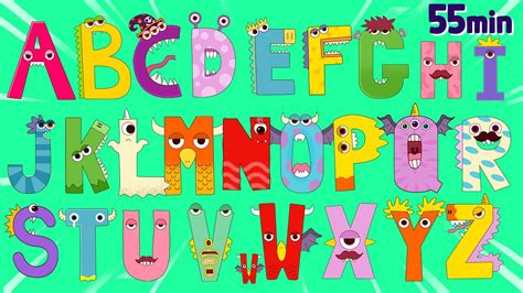 Monster alphabet phonics song from A to Z - ABC nursery rhymes & Educational video for kids ...