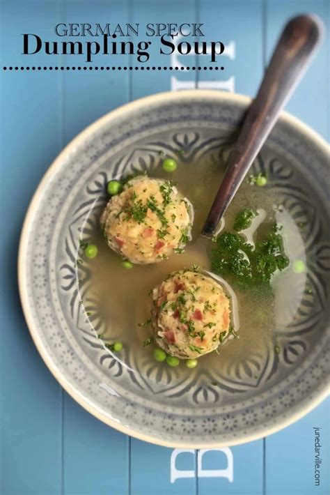 Easy German Speck Dumpling Soup | Simple. Tasty. Good.