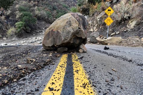 California's deadly mudslides leave main highway looking like a river