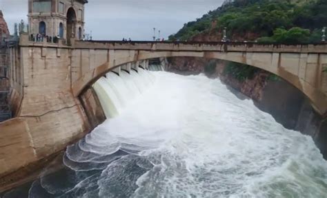 WATCH: Incredible aerial footage of Hartbeespoort Dam with all 10 gates open