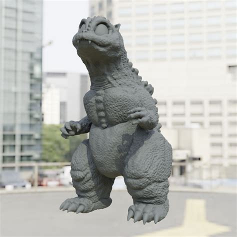 STL file Little Godzilla II 🗼・3D printable model to download・Cults