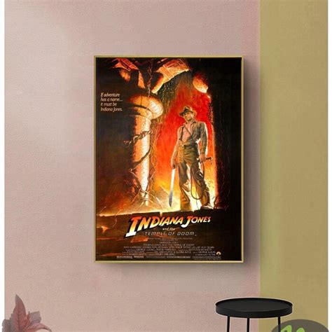 Indiana Jones And The Temple Of Doom 1984 Vintage Movie Poster Film ...