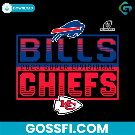 Kansas City Chiefs VS Buffalo Bills 2023 Super Divisional Round Svg ...