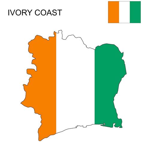 Ivory Coast Flag Map and Meaning | Mappr