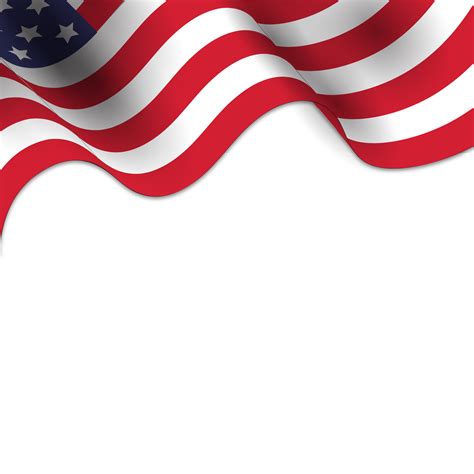 America Flag Corner Border 14373801 PNG