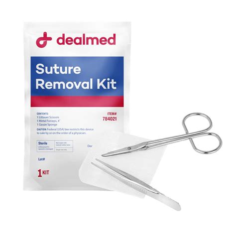 Buy Dealmed Sterile Suture Removal Kit, Includes Suture Removal ...