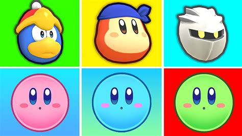 Kirby's Return to Dream Land Deluxe - All Characters (Switch) HD - YouTube