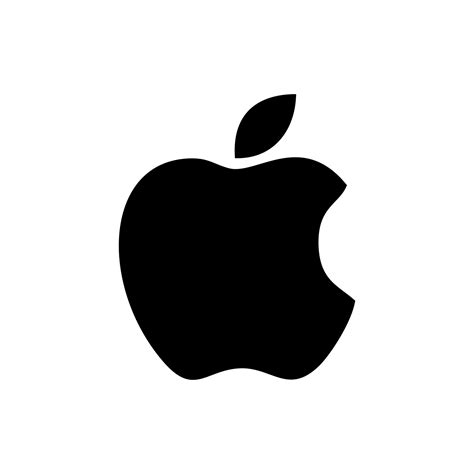 Apple logo black isolated on white background 22424614 Vector Art at ...