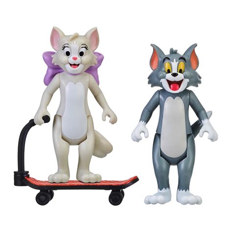 Tom & Jerry Skateboarding Tom & Toots Figures-14454-RT - Toys 4 You