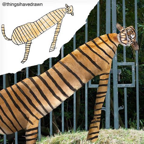 artist turns 6-year-old son's doodles into absurd animals