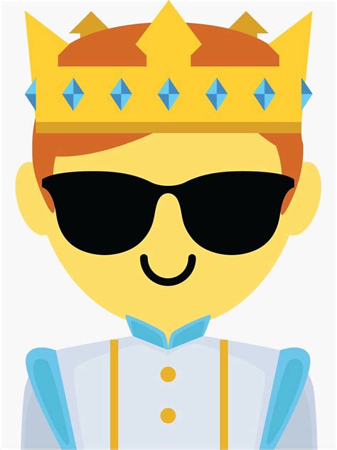 "Prince Emoji " Sticker by HippoEmo | Redbubble