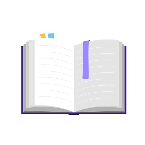 Open book, isolated vector illustration in flat style, icon for ...