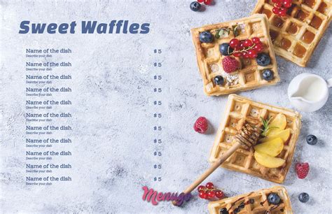 Menugo - Belgian Waffles Menu Theme