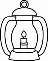 Camping Lantern Coloring Page sketch template