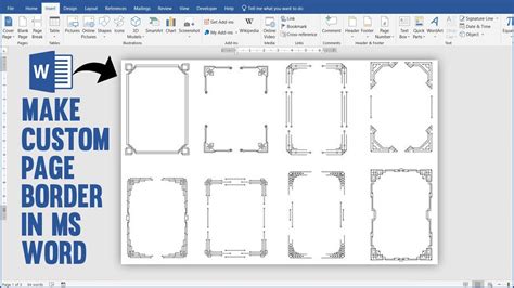 How To Make Own Custom Page Border Design In Ms Word - Design Talk