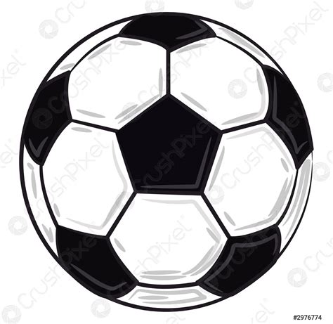 A white black Soccer ball vector or color illustration - stock vector 2976774 | Crushpixel