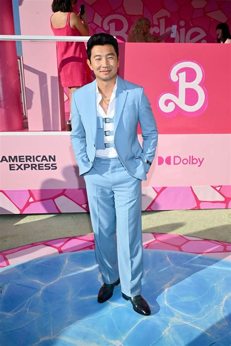 Simu Liu Wore Versace To The 'Barbie' LA Premiere - Fashnfly