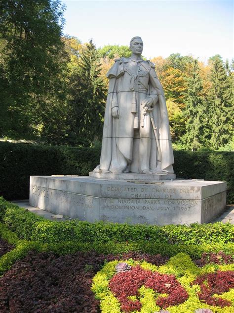 Statue of King George VI in Queen Victoria Park Niagara Falls | Niagara ...