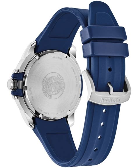 Citizen Drive From Citizen Eco-Drive Men's Blue Polyurethane Strap Watch 45mm & Reviews - All ...