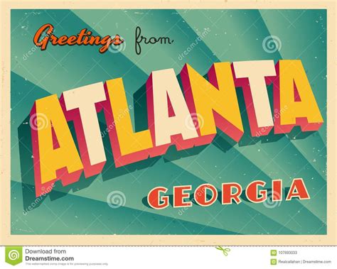 Atlanta Georgia City Map USA Labelled Black Illustration | CartoonDealer.com #118314076