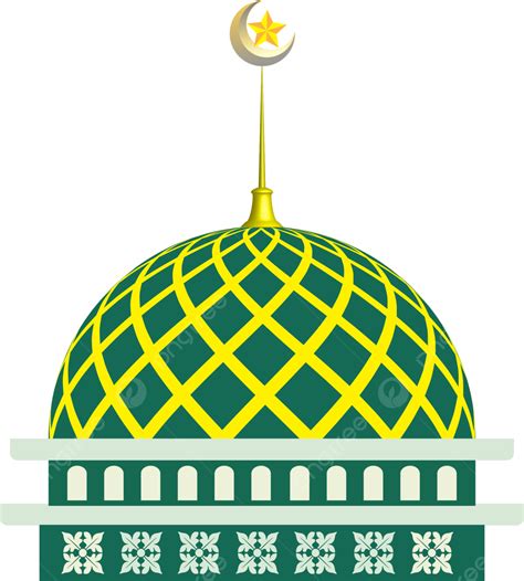 Ilustrasi Masjid Vektor, Masjid, Kubah, Ramadan PNG dan Vektor dengan ...