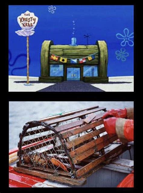 The Krusty Krab is actually a crab trap. : r/TVDetails