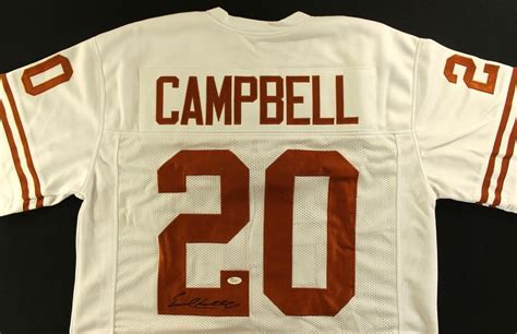 Earl Campbell Signed Texas Jersey (JSA COA)