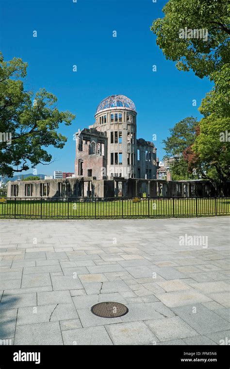 Hiroshima Peace Memorial also called the Hiroshima Atomic Bomb Dome (A-Bomb Dome) at Hiroshima ...