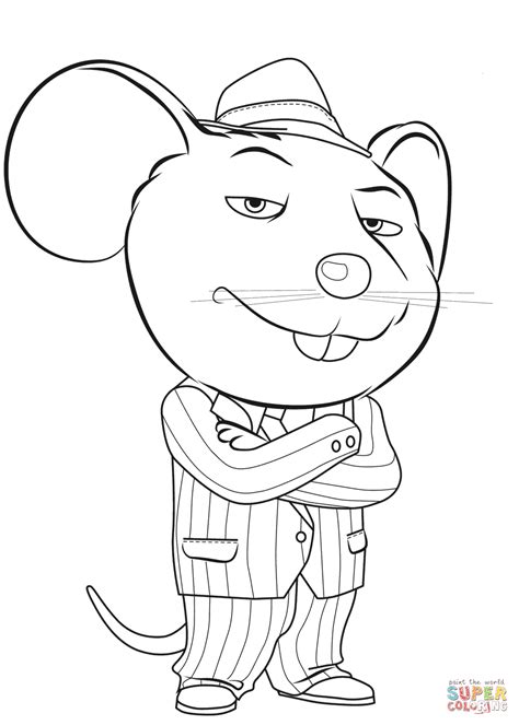 Mike from Sing Movie coloring page | Free Printable Coloring Pages