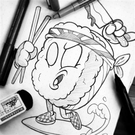 Graffiti Cartoon Character Drawing