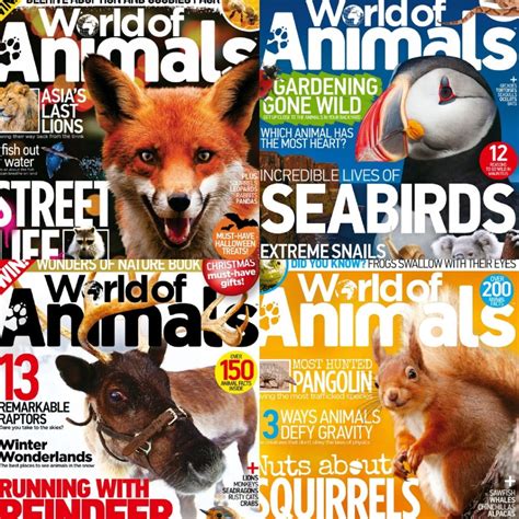 FREE- World of Animals magazines