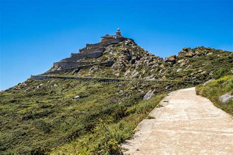 Lighthouse of the Cies Islands, in Galicia, Spain. Atlantic Islands National Park Stock Image ...