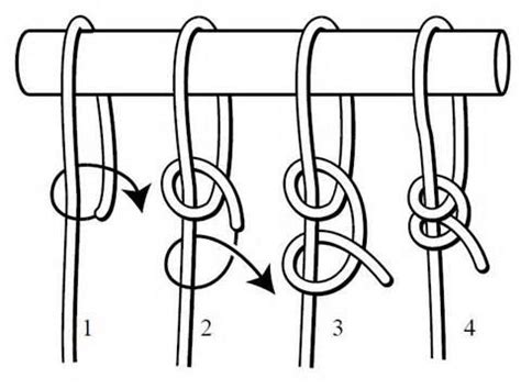 Half Hitch Knot Instructions | Half hitch knot, Knots, Tie knots