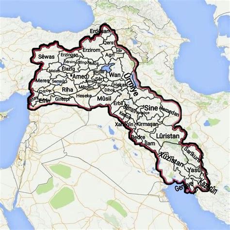 Great Kurdistan Map