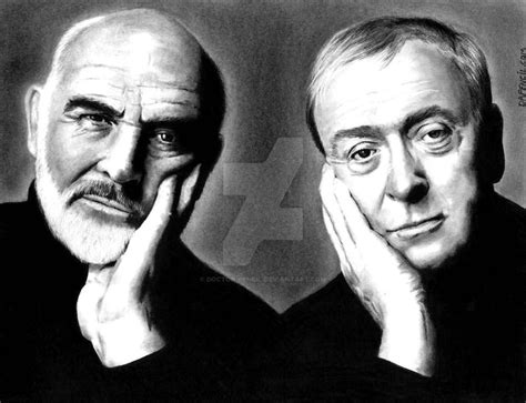 Sean Connery and Michael Caine by Doctor-Pencil on DeviantArt