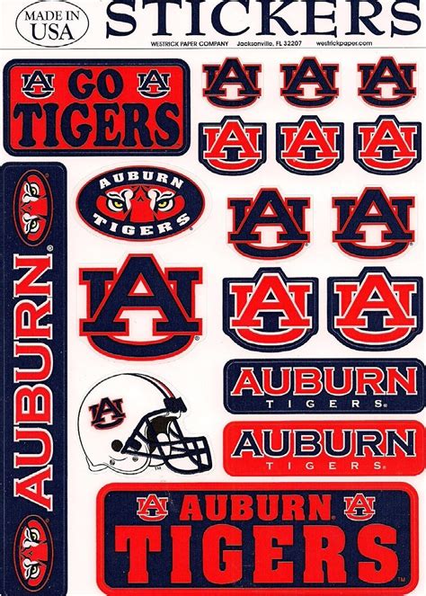 Amazon.com: Auburn University Tigers Logo Variety NCAA-licensed Vinyl ...