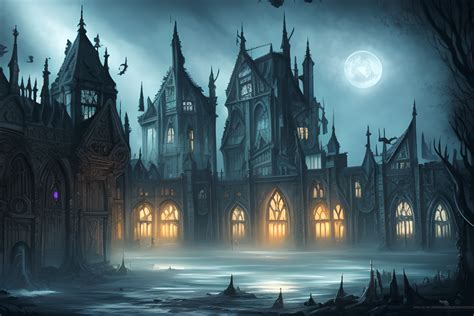 Gothic Mansion Graphic by L. M. Dunn · Creative Fabrica