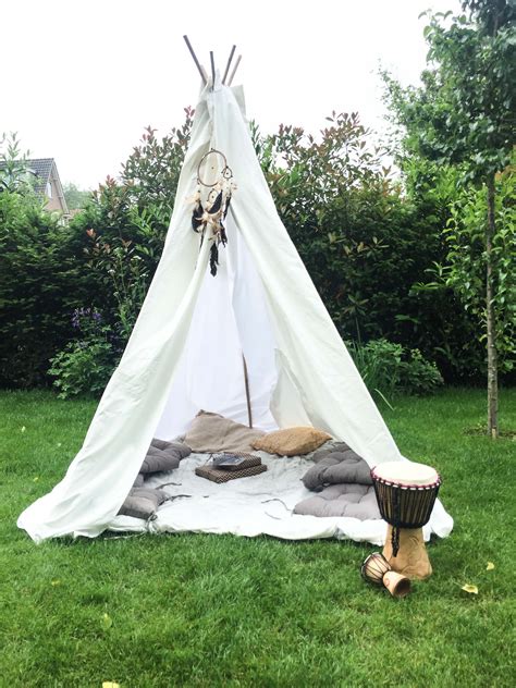 quickly made Tipi without sewing - snel gemaakte Tipi tent zonder te naaien | Kids birthday ...