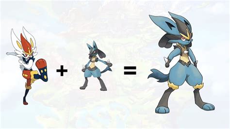 lucario cinderace fusion - Google Search | การวาดรูปร่าง, โปเกมอน