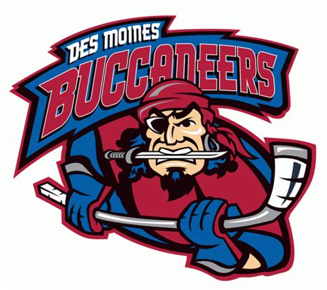 Des Moines Buccaneers Logo - Primary Logo - United States Hockey League ...