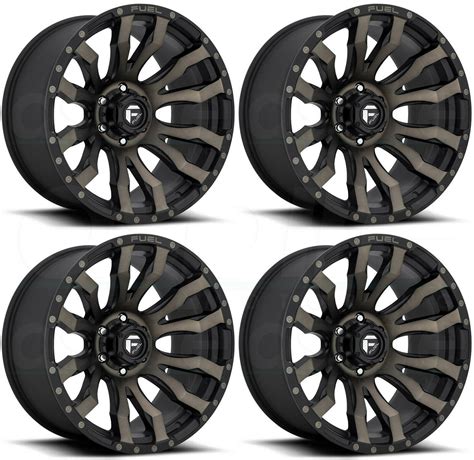 20x10 Fuel Blitz D674 6x135 -18 Black Tint Wheels Rims Set(4) - Wheels