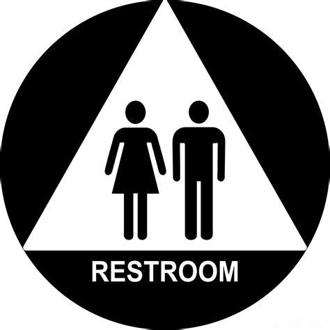 SignOptima™️ ADA Compliant Unisex Restroom Door Sign | eBay