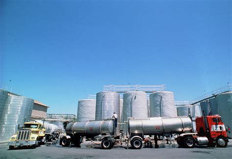 Fermentation Vats In Californian Wine Production Photograph by Peter ...