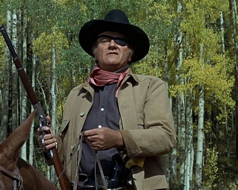 True Grit John Wayne Rooster Cogburn on horse classic scene 8x10 Photo - Color