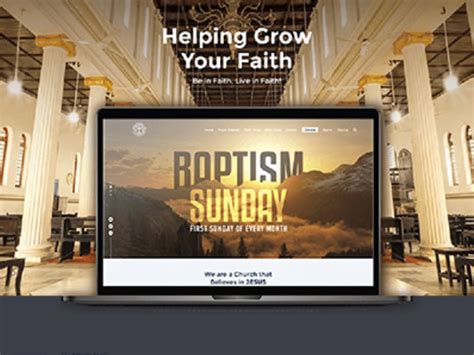 A responsive church website | Upwork