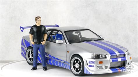 Jada Toys Fast Furious Brian's Nissan Skyline GT-R (Bnr34)- Ready To Run R/C Radio Control Toy ...