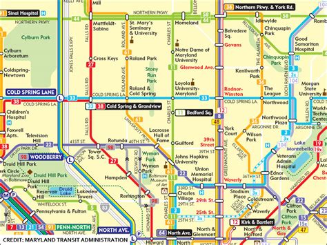 Baltimore Bus Routes Map | World Map 07