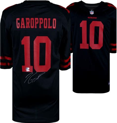 Jimmy Garoppolo San Francisco 49ers Autographed Black Nike Game Jersey ...