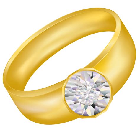 Gold Ring With Diamond PNG Image | Rings, Gold rings, Diamond